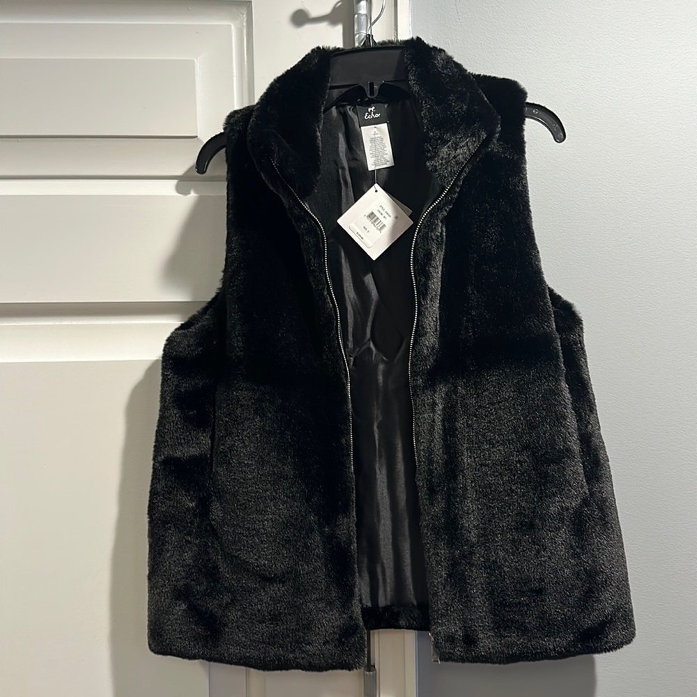 Faux fur vest